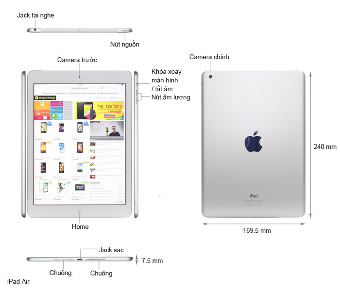 iPad Air 1 16GB wifi  